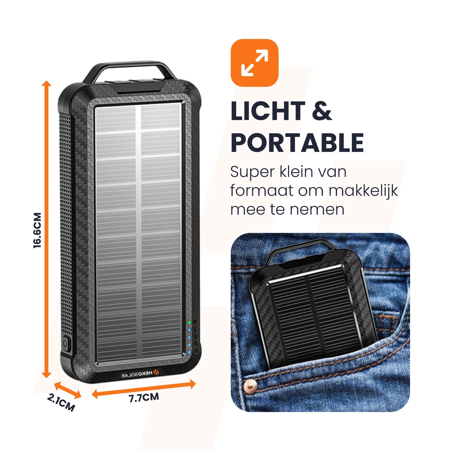 heko solar pulse draagbare solar powerbank