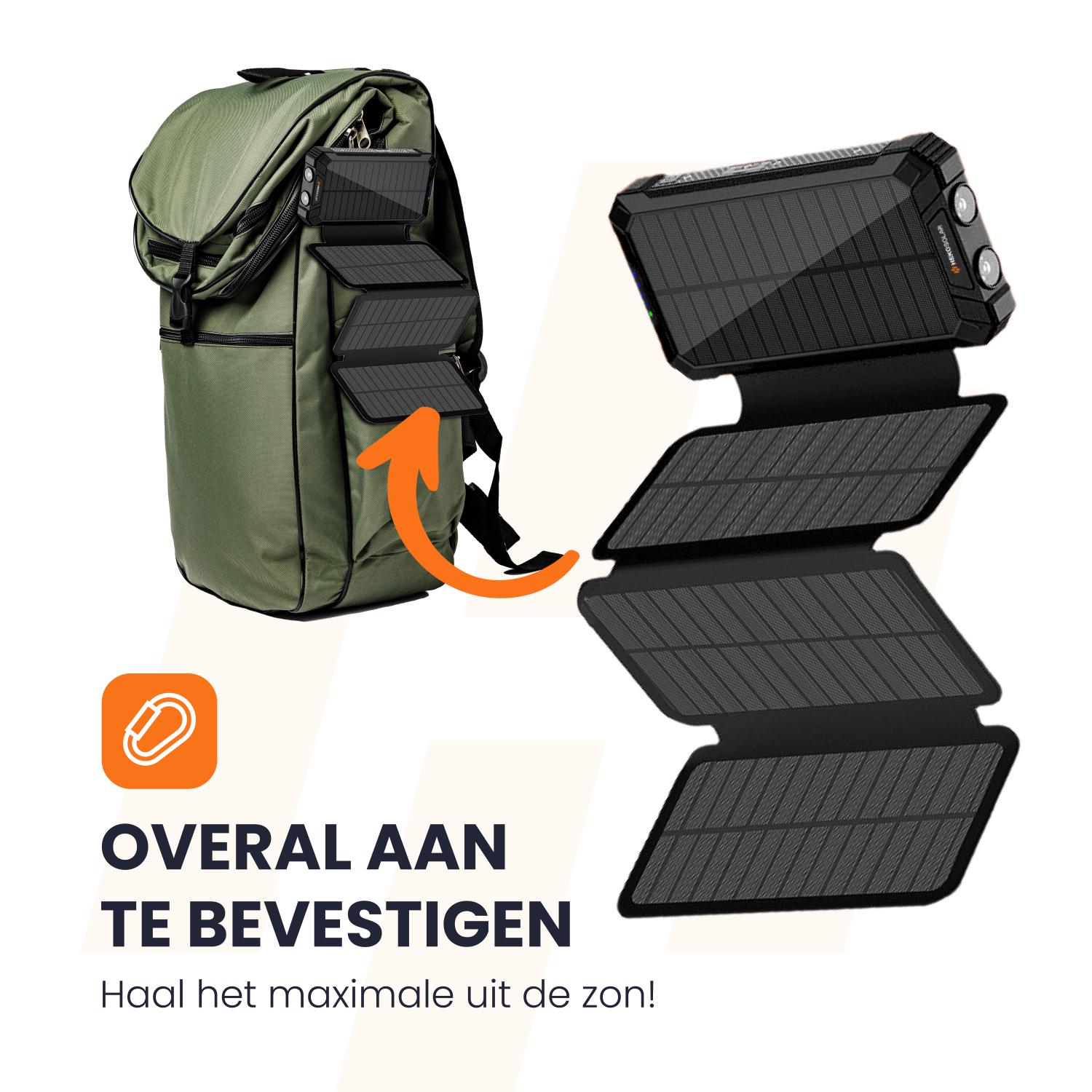 overal aan bevestigen heko solar powerbank swung 2