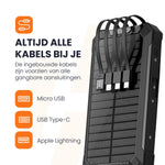 ingebouwde kabels heko solar powerbank swung 2