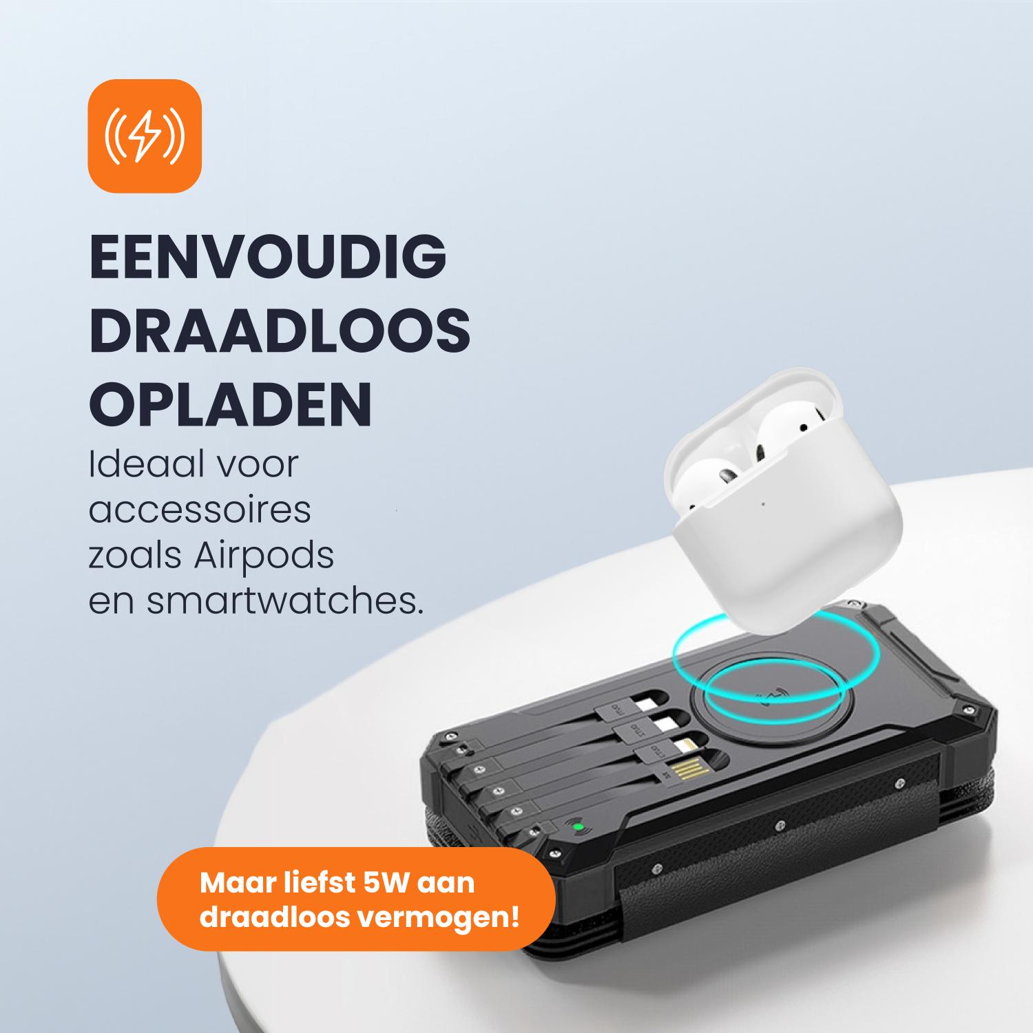 draadloos laden heko solar powerbank swung 2