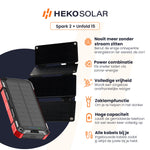 heko solar powerbank spark en unfold 15 solar charger