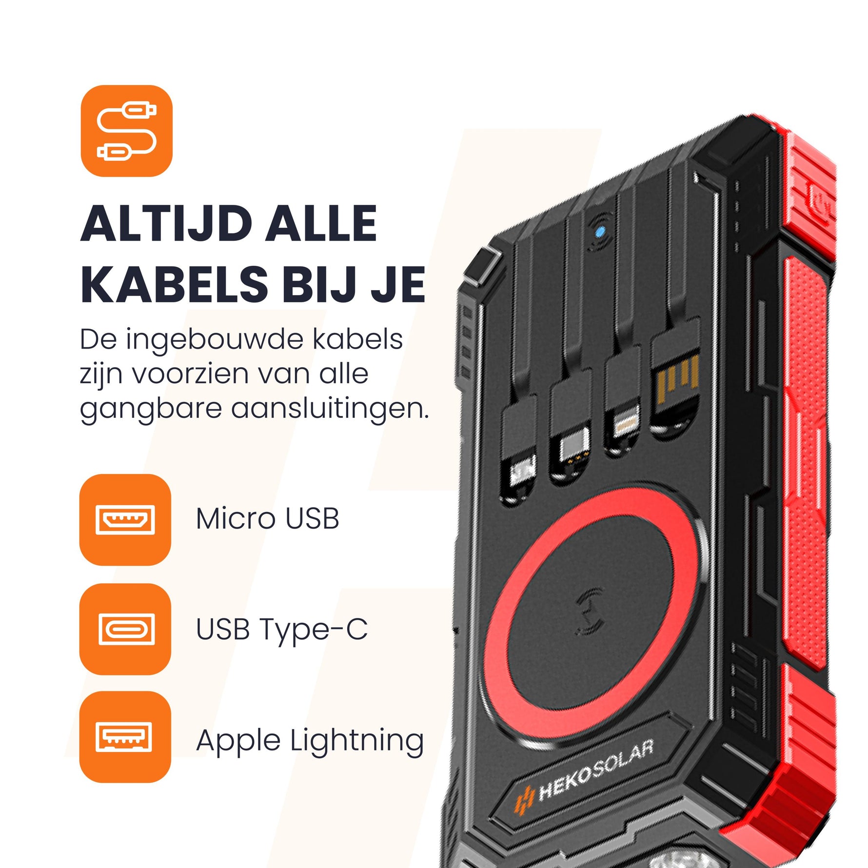 heko solar powerbank spark en unfold 15 solar charger