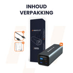 inhoud verpakking heko solar powerbank fuse 140