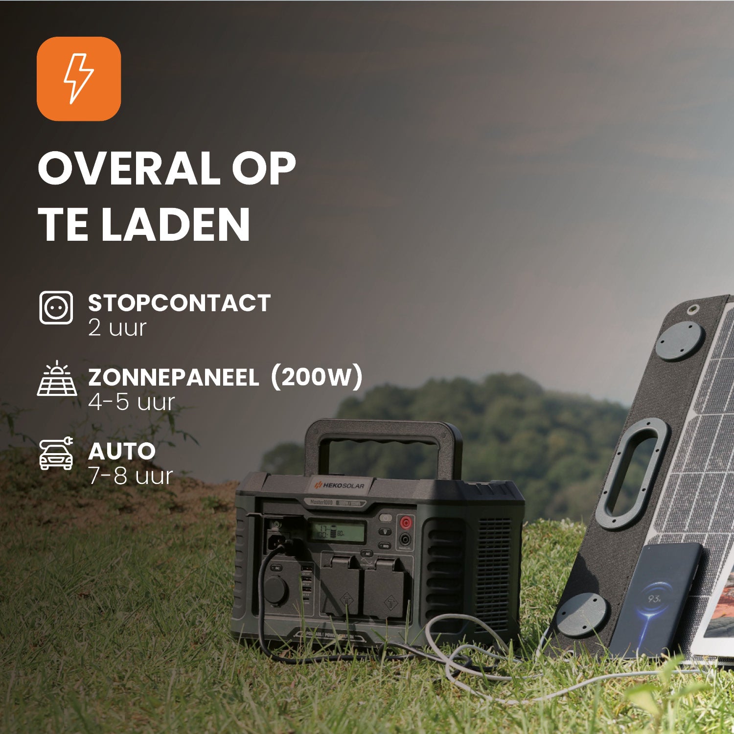powerstation en portable solar panel master 1000 en unfold 200