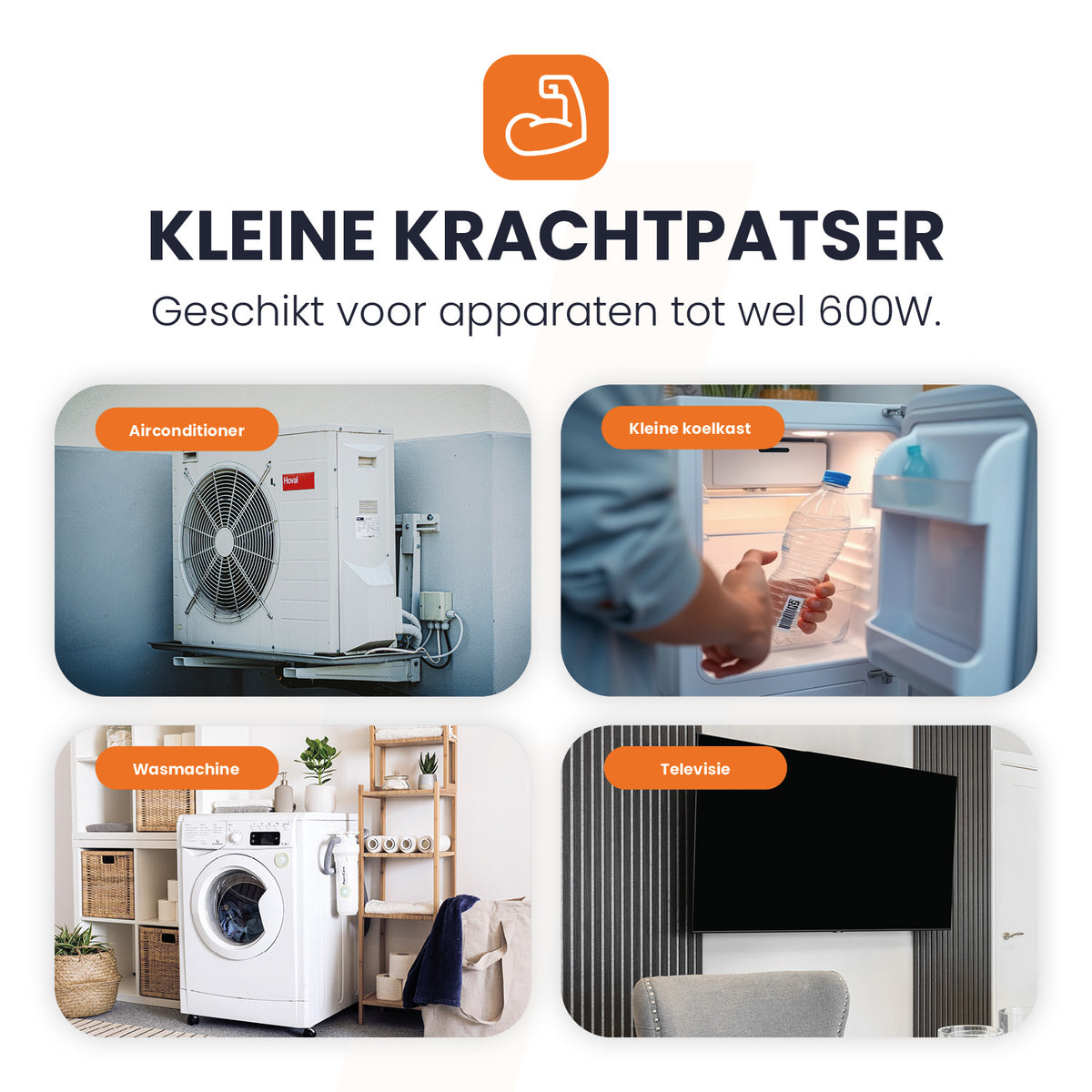 apparaten die de powerstation master 600 kan laden