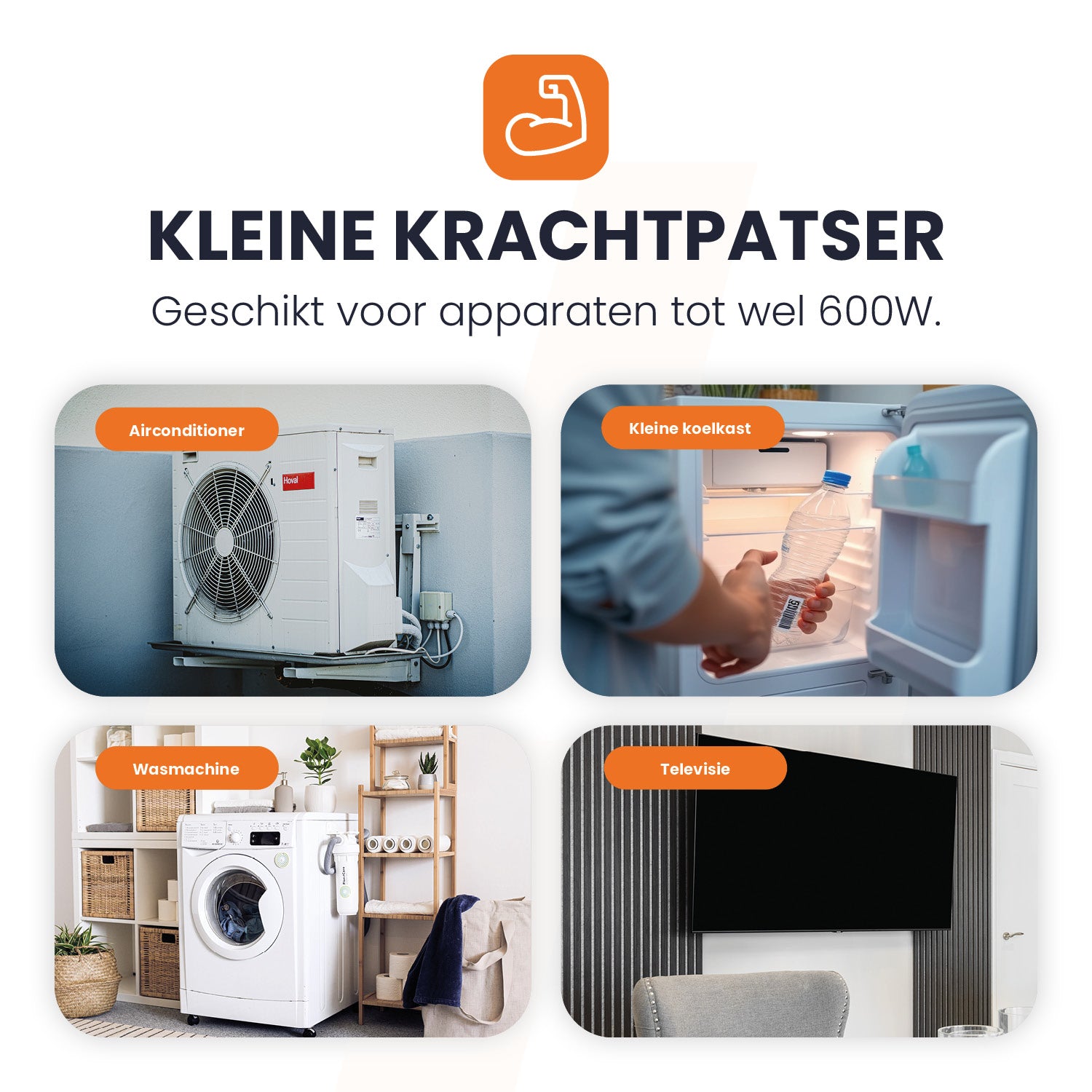 apparaten die de powerstation master 600 kan laden