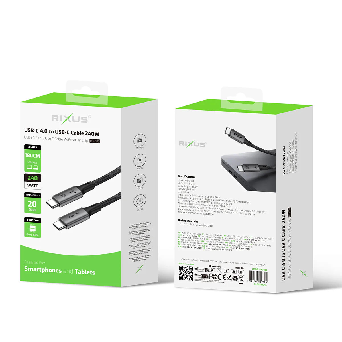 rixus 240w usb-c kabel