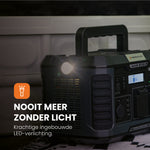 ingebouwde zaklamp powerstation master 1000