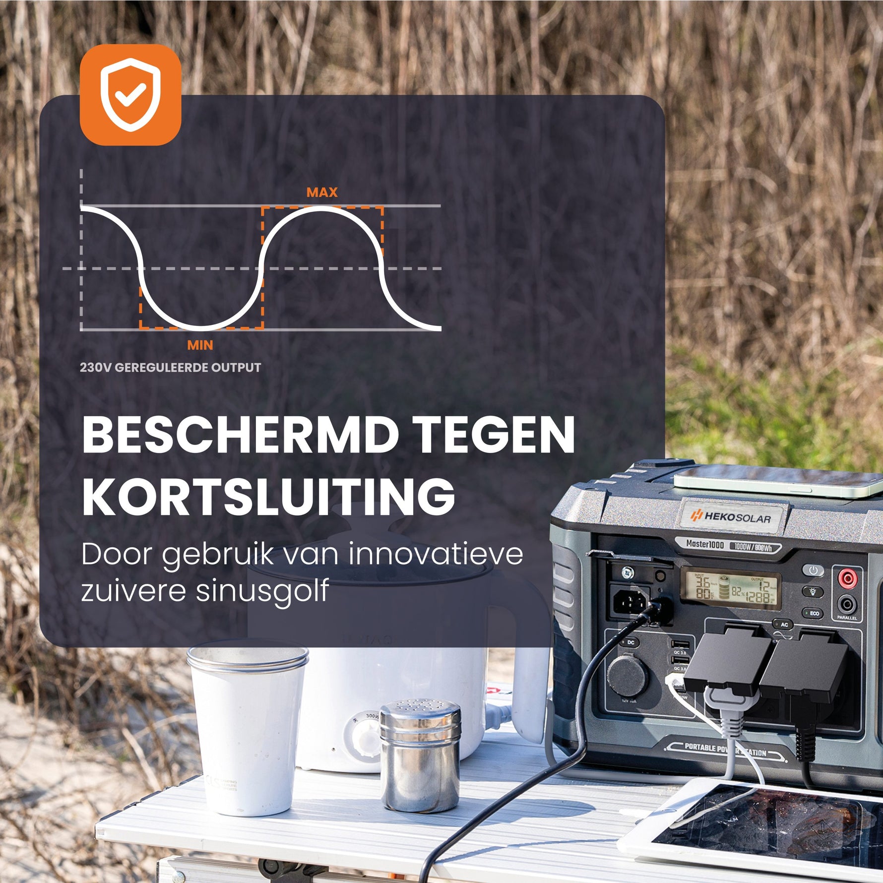 veiligheid powerstation tegen kortsluiting