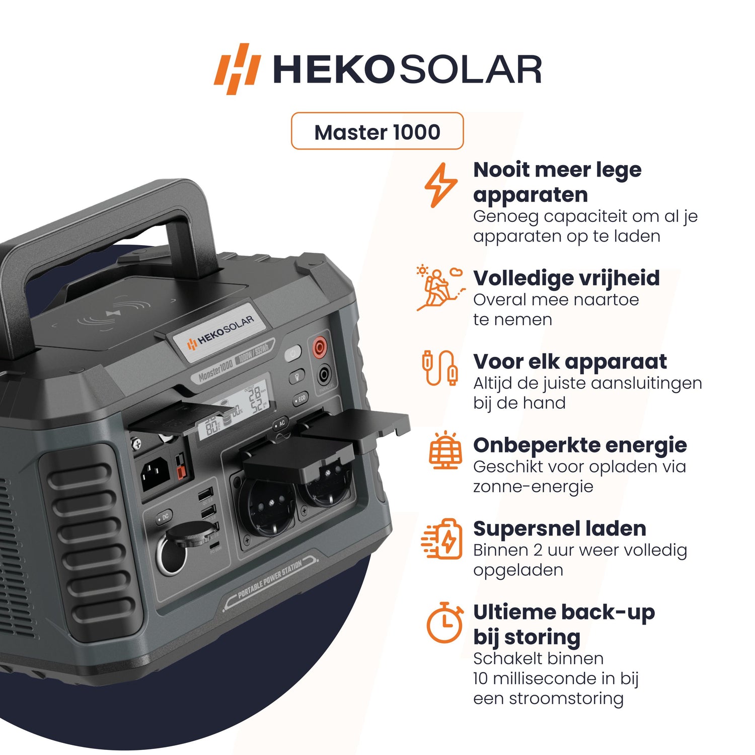 specificaties heko solar powerstation master 1000