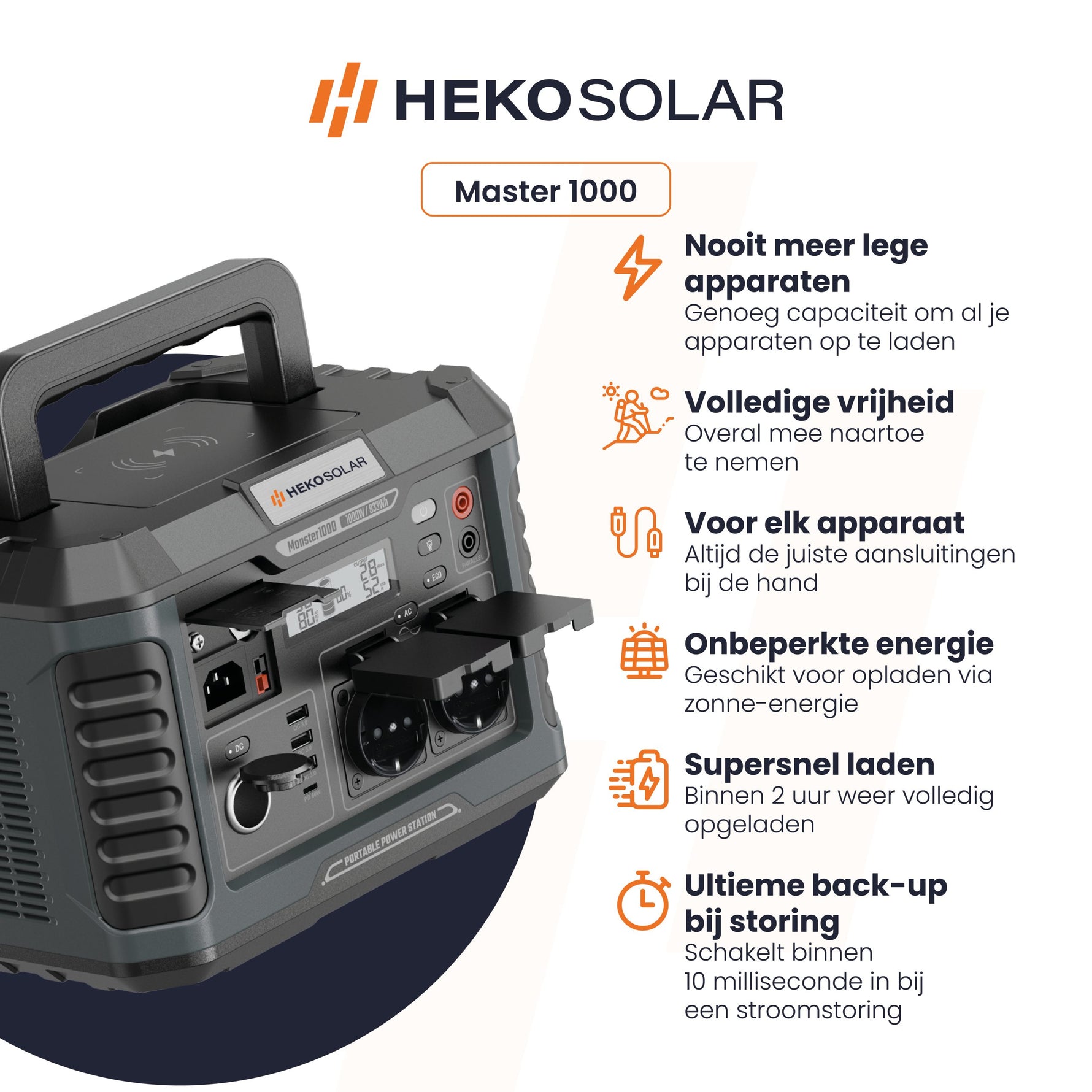 specificaties heko solar powerstation master 1000