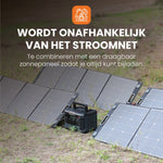 onafhankelijk van het stroomnet met powerstation van heko solar