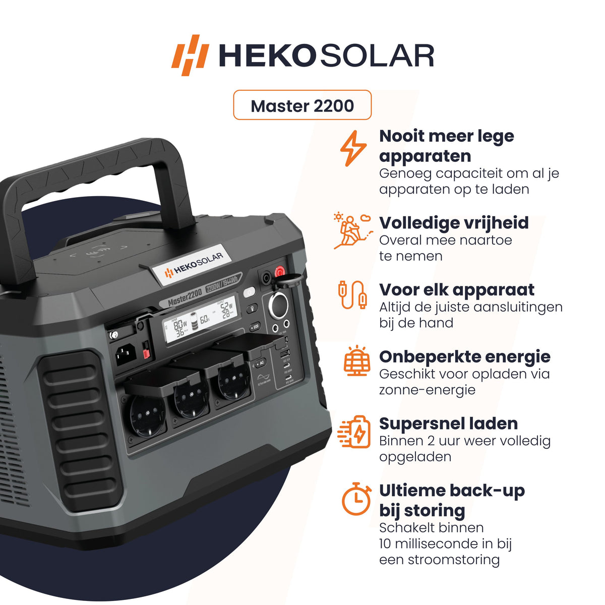 specificaties heko solar master 2200 powerstation