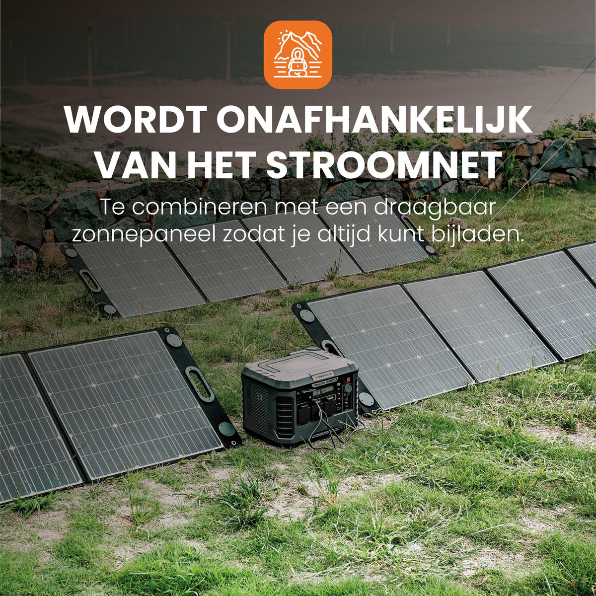 onafhankelijk van stroomnet met powerstation