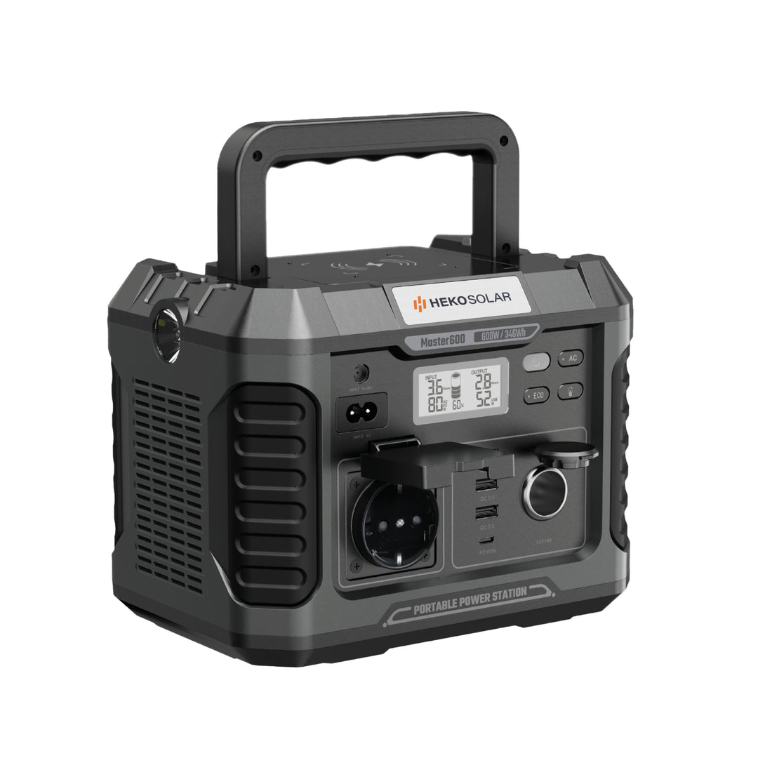 heko solar powerstation master 600 voorzaanzicht