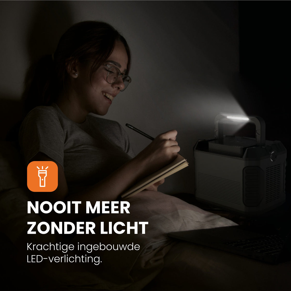ingebouwde zaklamp powerstation
