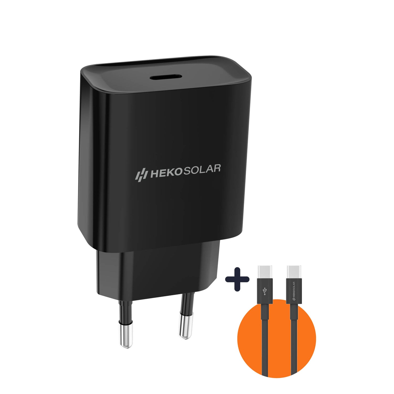 HEKO Solar 20W Adapter USB-C hoofdafbeelding
