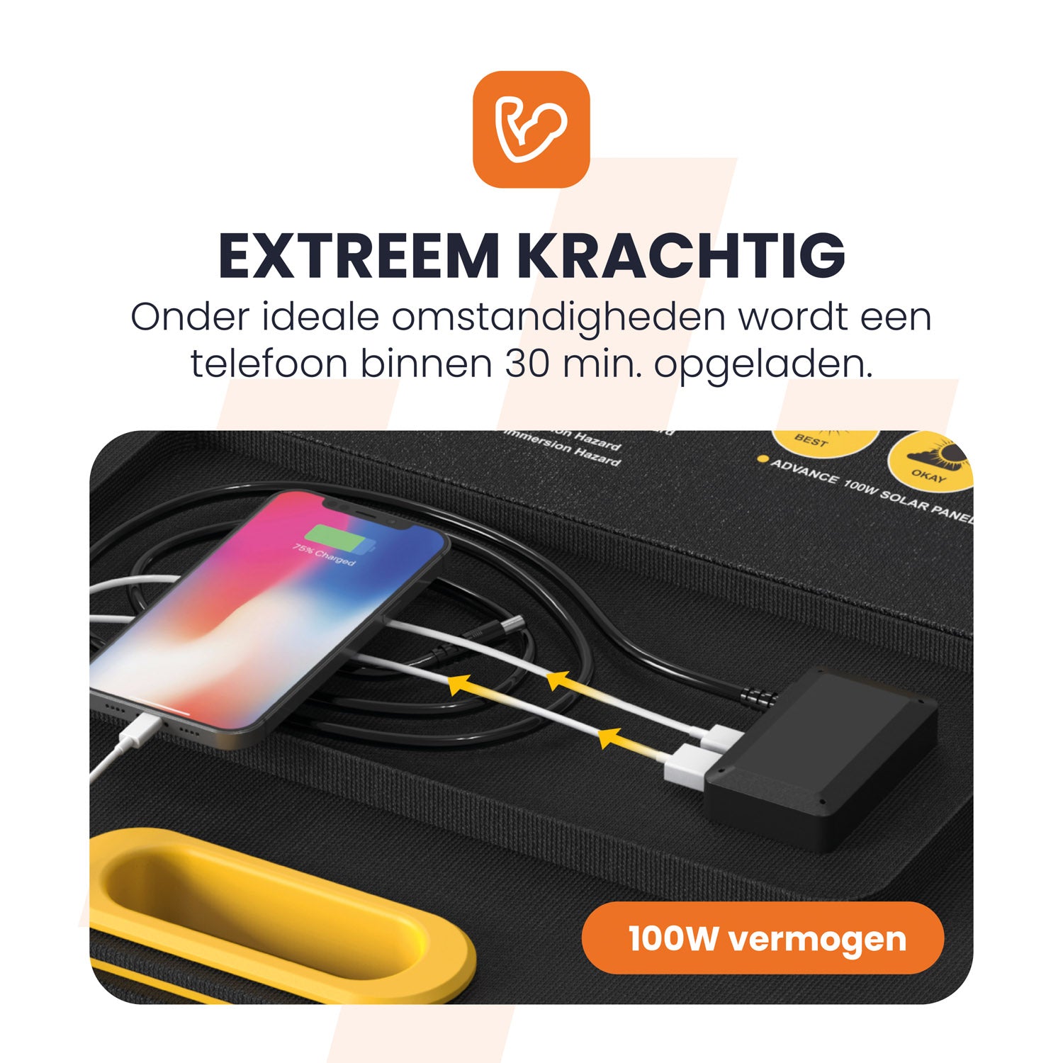 snelladen heko solar unfold 100 portable solar panel en solar charger draagbaar zonnepaneel