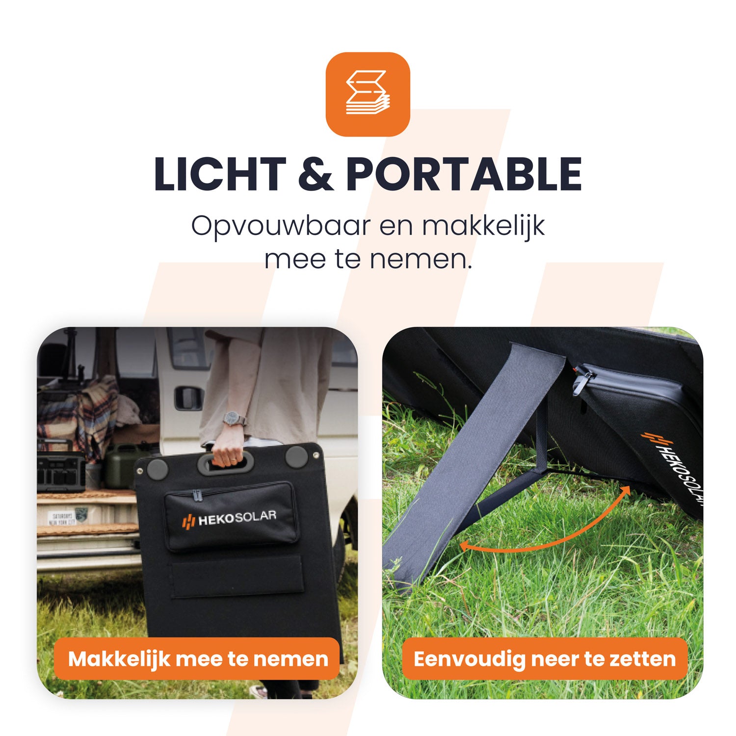 makkelijk mee te nemen heko solar unfold 100 portable solar panel en solar charger draagbaar zonnepaneel