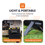 meenemen onderweg heko solar unfold 200 portable solar panel en solar charger draagbaar zonnepaneel