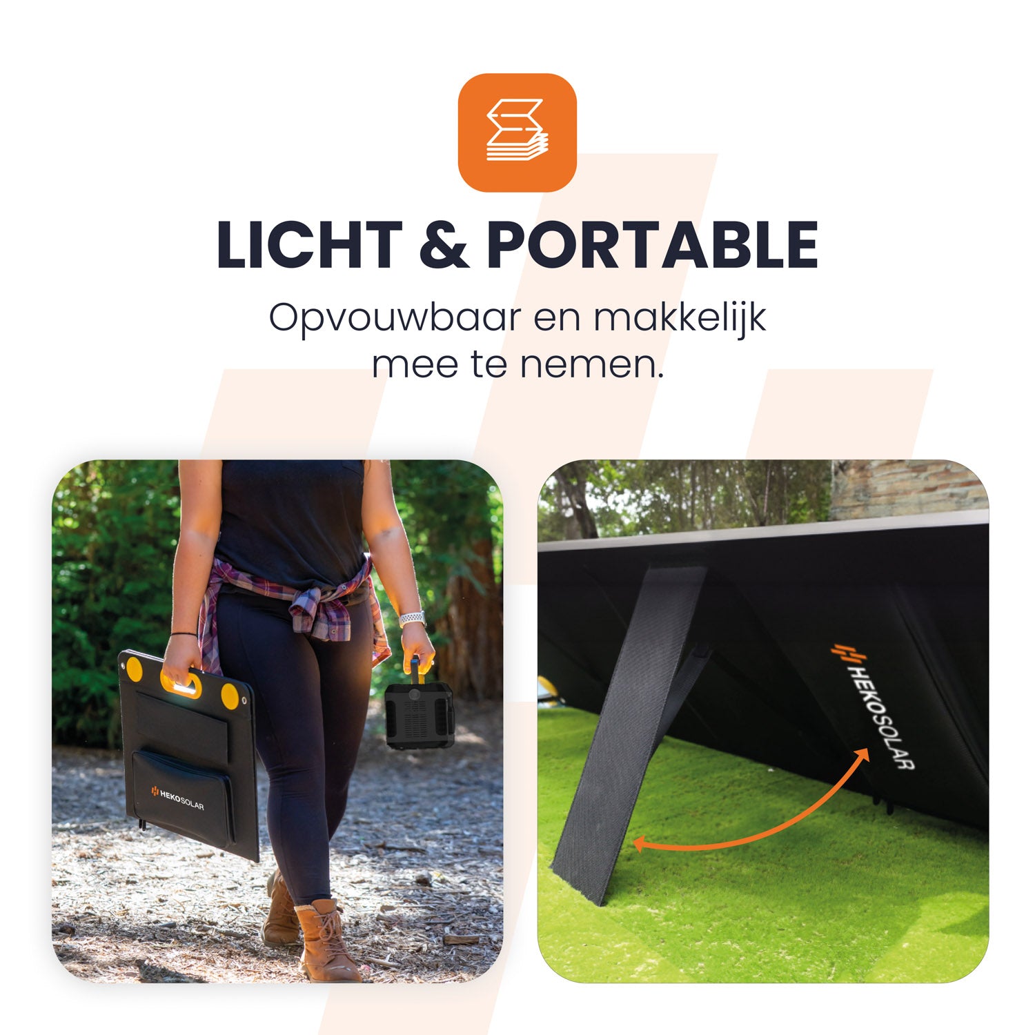 makkelijk mee te nemen zonnepaneel