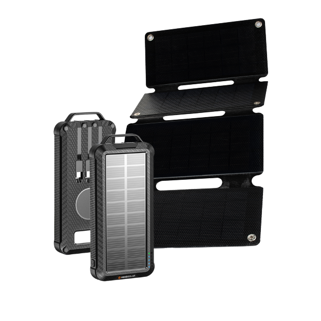 Solar Powerbank Pulse + Portable Solar Panel Unfold 15
