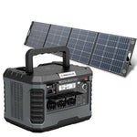hoofdafbeelding heko solar master 1800 powerstation en combinatie unfold 200 watt draagbaar zonnepaneel portable solar panel