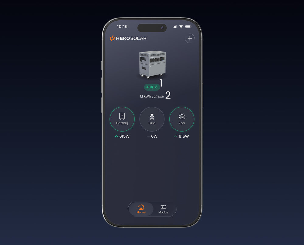 Batterijstatus en capaciteit