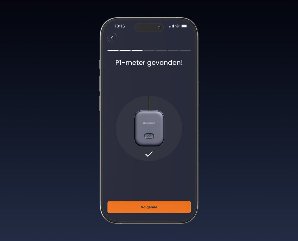 Verbind de app met de P1-dongle