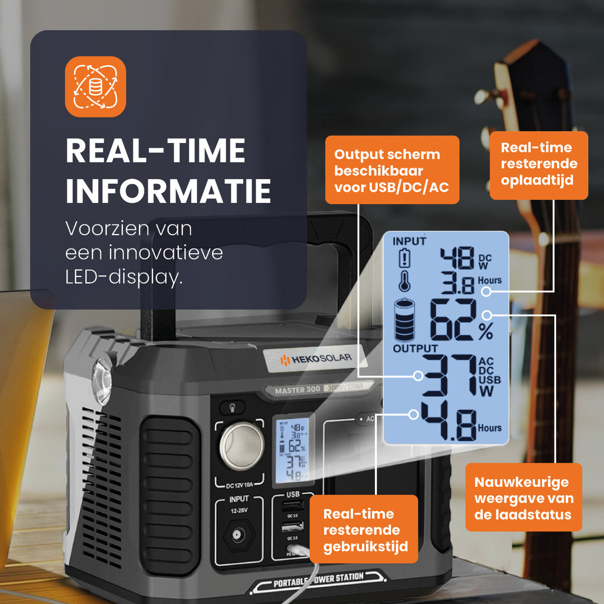 display heko solar powerstation master 300
