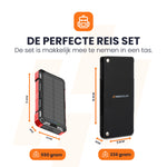 afmetingen heko solar spark 2 powerbank met 30 watt zonnepaneel unfold 15