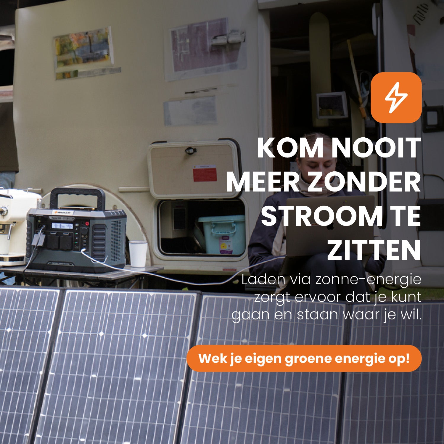 nooit meer zonder stroom nooit meer zonder stroom heko solar master 1800 watt powerstation en heko solar unfold 200 watt draagbaar zonnepaneel
