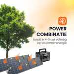 powerstation met zonnepaneel combinatie heko solar master 2200 watt powerstation en heko solar unfold 400 watt draagbaar zonnepaneel