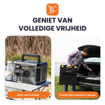 overal mee naartoe te nemen nooit meer zonder stroom heko solar master 2200 watt powerstation en heko solar unfold 200 watt draagbaar zonnepaneel