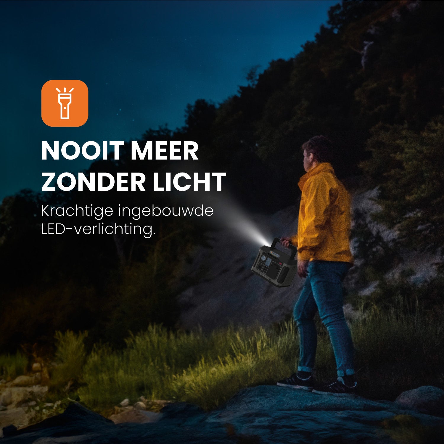 zaklamp heko solar master 300 powerstation met 60 watt zonnepaneel unfold 60