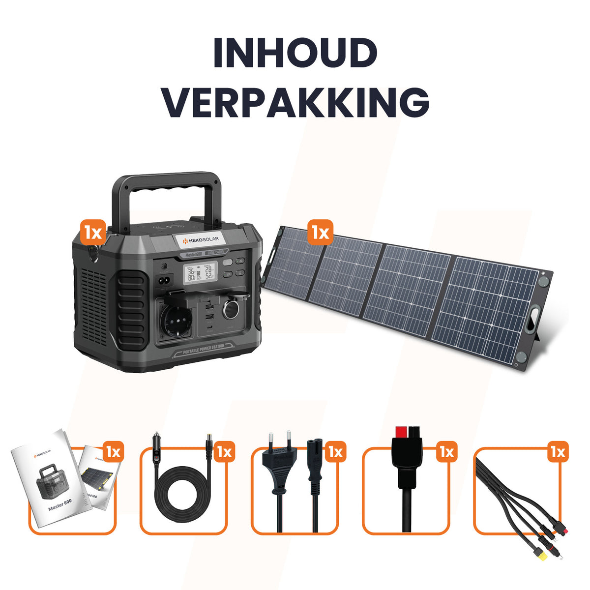 powerstation heko solar master 600 watt inhoud verpakking