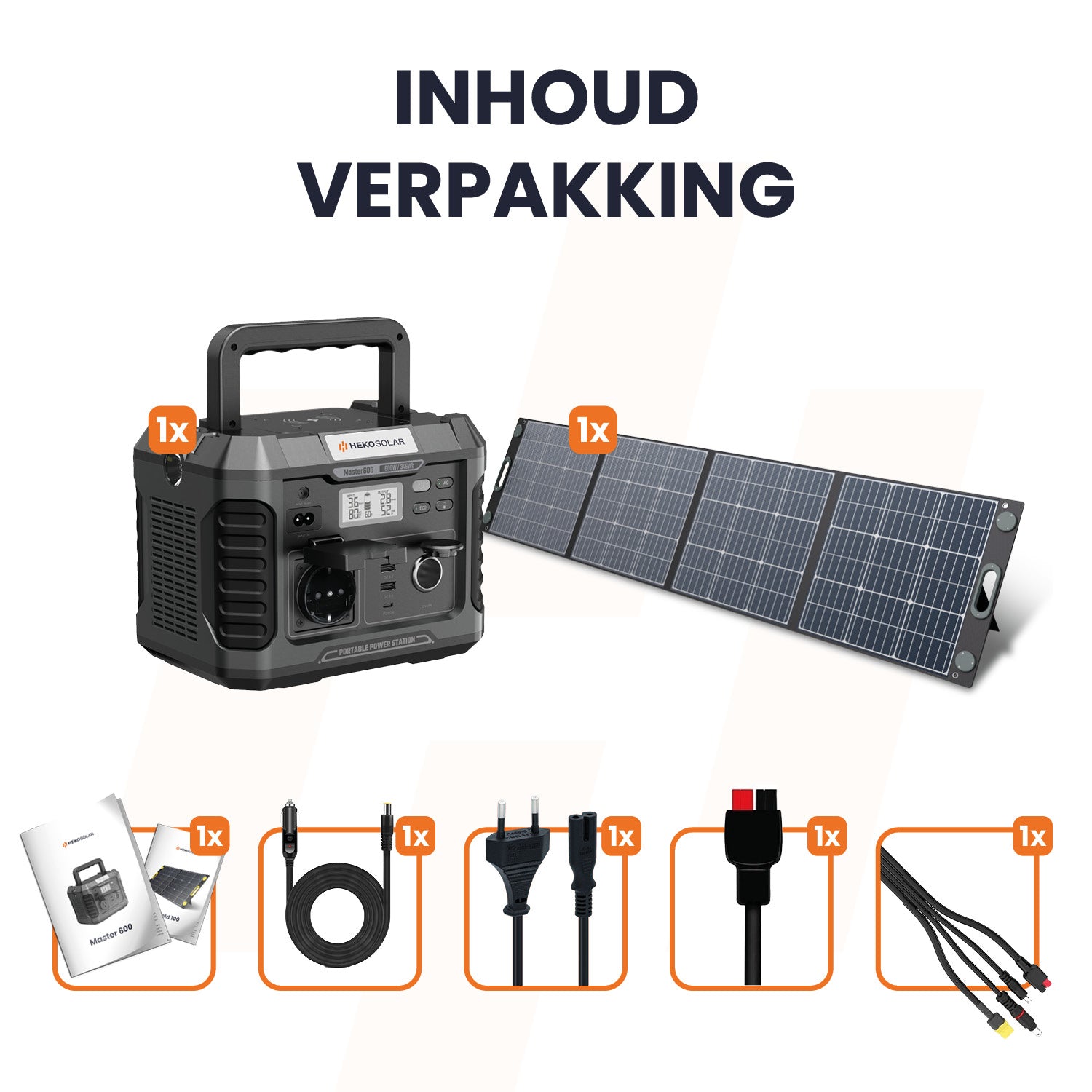 powerstation heko solar master 600 watt inhoud verpakking