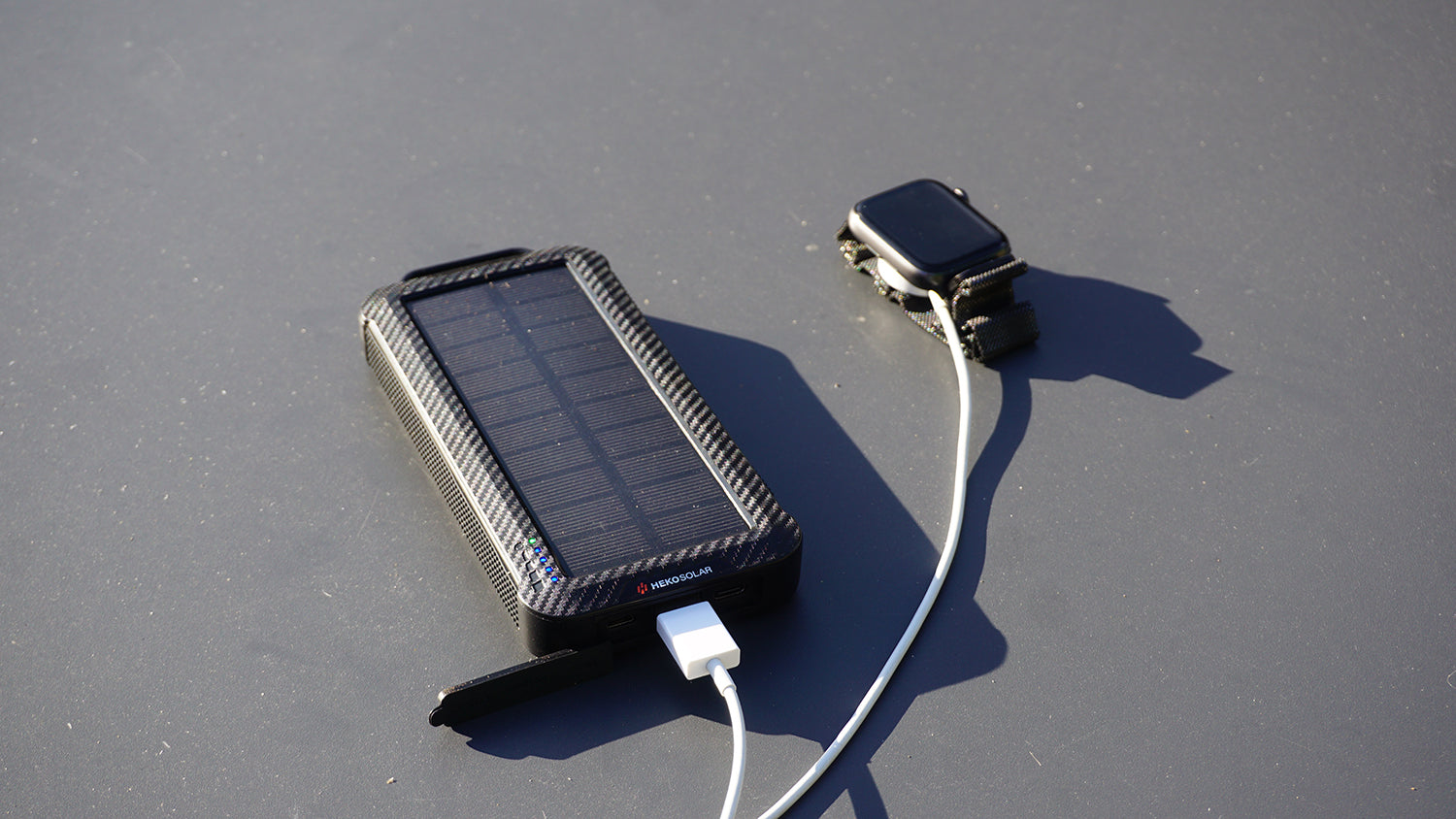 Qi Power Bank Solar Power Bank 10.000 mAh, draadloos snel Qi Power Bank Solar Power Bank 10.000 mAh, draadloos snel